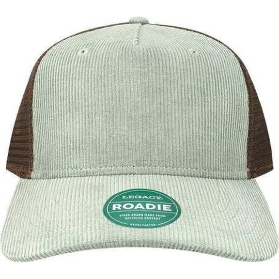 Legacy ROADIE Five-Panel Trucker Cap - Sawgrass Corduroy Brown