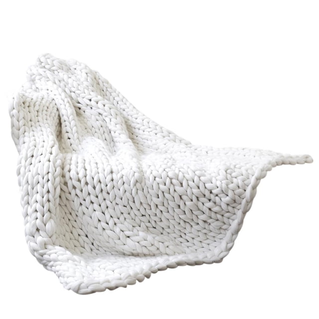 Knitted Blanket Hilo Hecho A Mano Cama Para Mascotas Silla Sofá Manta Decoración Para El Hogar Regalo matsuzay HA042820-06
