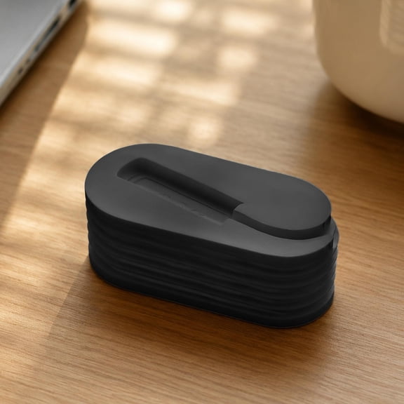 Cable Winder Organizer Clip Compact, Silicone Cord Manager for USB C and Charging Cables, Desktop Tidy Solution for Home Office and Travel, Portable Anti Tangle Cable Holder Winder