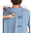 thumbnail image 2 of Silverts Chemise d'Hôpital en Popeline à Dos Ouvert à Dôme pour Hommes, 4TG Grande Taille, Gris/blanc, 2 of 2