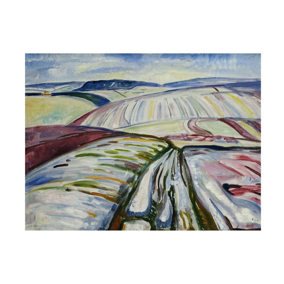 Trademark Fine Art Edvard Munch Munch Colorful Landscapes III Canvas Wall Art