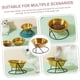 thumbnail image 2 of 1 Stainless Steel Food Bowl Elevated Cat Bowls Feeding Raised Pet Bowl Dog Food Bowl Pet Bowls Rust Golden, 2 of 5