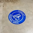 thumbnail image 4 of TRADESAFE Forklift Parking Area Sign, Anti Slip Safety Sign, 17” Diameter Floor Sticker, 12 Mil Vinyl, 4 of 8