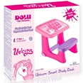 thumbnail image 5 of Dolu: Smart Study Craft Desk - Pink Unicorn - Comfortable Seat & Ergonomic Footrest, Desktop Study & Play Space, Stationary Grooves, Kids & Toddler 2+, 5 of 5