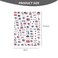 thumbnail image 2 of Pegatinas para decoración de uñas del 4 de julio, pegatinas patrióticas para uñas con bandera del Día de la Independencia, diseño autoadhesivo 3D para decoración de uñas del Día de los Caídos, 2 of 5