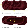 thumbnail image 4 of ORUYROP Housse d'Accoudoir de Chaise de Bureau Extensible Résistante à l'Eau en Spandex Extensible Jacquard Housse de Chaise d'Ordinateur pour Chaises de Bureau Accoudoir Bourgogne, 4 of 7