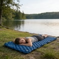 thumbnail image 6 of Double Sleeping Pad Self Inflating for 2 Person - Built-in Foot Pump Inflatable Sleeping Mat for Backpacking Hiking Traveling, Waterproof Portable Camping Mattress for Tent and Outdoor Use, 6 of 6