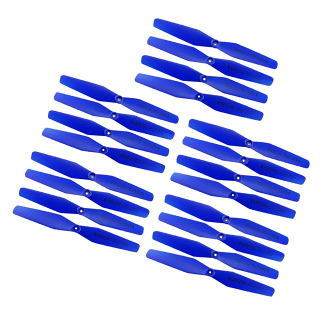 Vogacara 20 cuchillas de hélice para Dron para accesorios de repuesto de cuadricóptero Kits de construcción modelo Azul