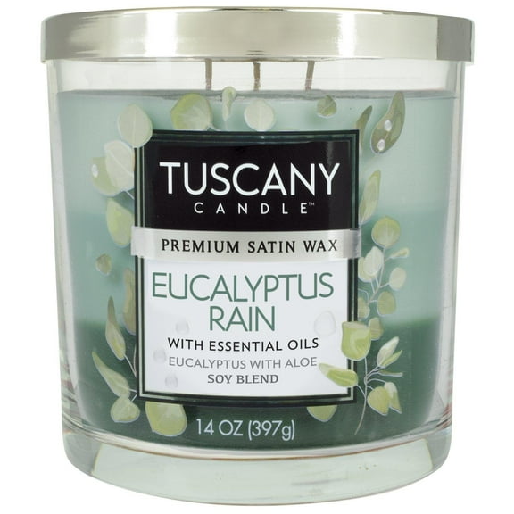Eucalyptus Rain Long-Lasting Scented Jar Candle (14 oz)
