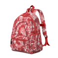 thumbnail image 2 of Red Tie Dye Pattern Backpack for School,Schoolbag with Adjustable Shoulder Straps & Padded Back,13.4"x11"x4.7", 2 of 6
