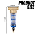 thumbnail image 4 of Filtro de agua de sedimentos reutilizable con sistema de centrifugado - Filtro de agua - Rosca externa - Prefiltro de sedimentos para cañería de fuente - Filtro de sedimentos (rosca macho, 4 of 5
