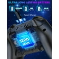 thumbnail image 3 of Wireless Switch Pro Controller for Nintendo Switch/OLED/Lite/Switch 2, 1200mAh Rechargeable Switch Controllers with 10 Colors LED & Cool Galaxy Nebul, 3 of 8