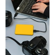 محرك الأقراص الصلبة الخارجي المحمول Toshiba Canvio Advance Plus بسعة 2 تيرابايت - عسل