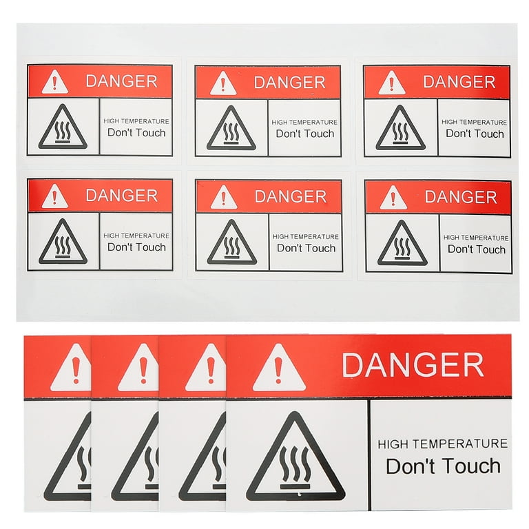 Sign Touch Warning Sticker Not Do No Safety Stickers Label Decals Caution  Decal Machine Door T Hands Adhesive Don Signs 