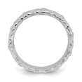 thumbnail image 2 of Sterling Silver Stackable Expressions Rhodium Ring - Size 8, 2 of 3