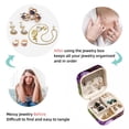thumbnail image 4 of Grape Travel Portable Square Jewelry Box Organizer: Ideal Solution for Rings, Earrings, Necklaces, Bracelets, and More! Gift for Girls and Women., 4 of 6