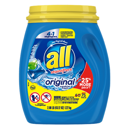 All Stainlifters Original Unit Dose Laundry Detergent - 75ct/53oz