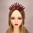 thumbnail image 6 of Natural Crystal Flower Headband Bachelorette Party Hairhoop Decorative Headdress Crown Hairband Hair Jewelry, 6 of 8
