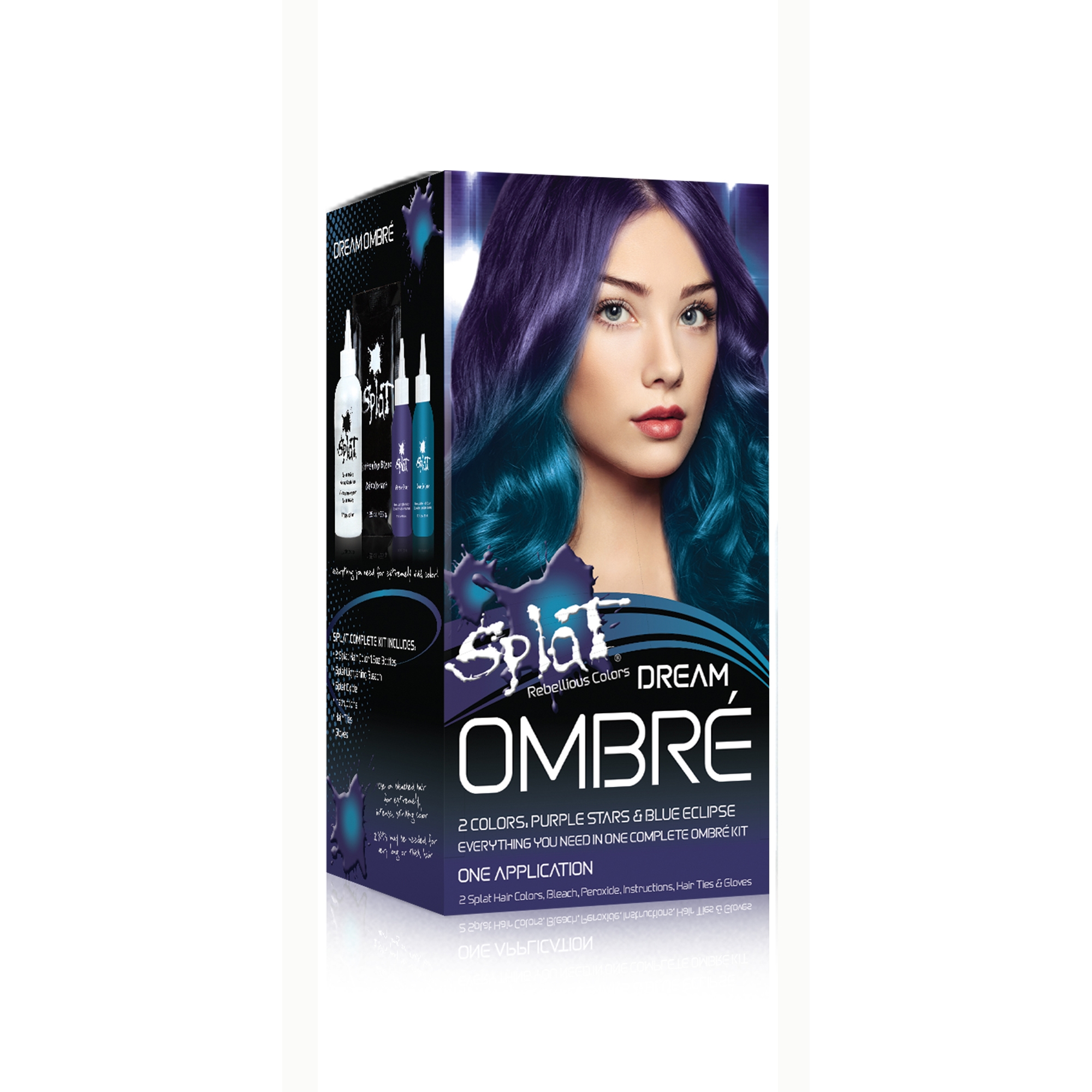 Splat Semi Permanent Bold Hair Color Kit Dream Ombre Walmartcom