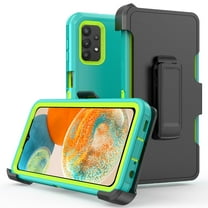 TASHHAR Samsung Galaxy A23 5G Case with Belt Clip Holster Military Grade Heavy Duty Protection 3 in 1 Shockproof Armor Rugged Durable Detachable for Galaxy A23 5G Phone - Green Yellow