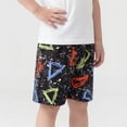 thumbnail image 6 of Boys' Casual Summer Shorts Elastic Waist Athletic Trunks Lightweight Quick Dry Activewear Print Bottoms for Running Beach Surfing Vacation and Everyday Play, 6 of 6