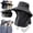 Dark Gray, variant on Sun Protection Hat that Stops Sunburn Before It Starts, UPF 50+ Breathable Outdoor Hat with Face Cover and Neck Flap,Black