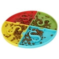 thumbnail image 1 of Dog Slow Feeding Bowl, Pet Slow Eating Bowl, Soft And Safe 4 Color Splicing Colorful Sturdy For Home Pets, 1 of 8