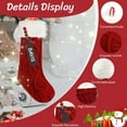 thumbnail image 2 of Yexmas 6-Pack Christmas Stockings, 18" Personalized Xmas Stockings, Large Knitted Stockings for Holiday Party Decor Burgundy, lvory, Green, 2 of 7