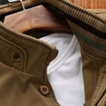 thumbnail image 5 of YLSDY Men's Winter Jacket Basic Stand Collar Cargo Flight Jacket Varsity Jacket Outdoor Hikking Scooter Bomber Coat 2025 Fashion Khaki XL, 5 of 5