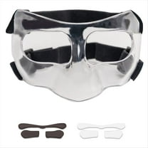 Rollbacks & More Sports Face Guard, Nose Guard for Broken Nose, Basketball Football Softball Training Protect Shield, Clear Close