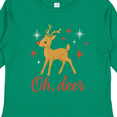thumbnail image 4 of Inktastic Oh Deer Christmas Reindeer Boys or Girls Long Sleeve Toddler T-Shirt, 4 of 5
