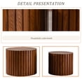thumbnail image 6 of Cylindrical Coffee Table Set of 2 - Space-Saving MDF Nesting Tables, Round End/Side Tables with Waterproof Finish, No Assembly Modern Furniture for Living Room & Small Spaces, 6 of 6
