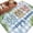LightBLue, variant on Summer Slippers Entryway Rug 2'x3' Non Slip Front Door Mats, Tropical Botanical Palm Leaves Vintage Entrance Rugs Indoor Outdoor Carpet, Washable Floor Mats Small Area Rug for Bedroom Kitchen