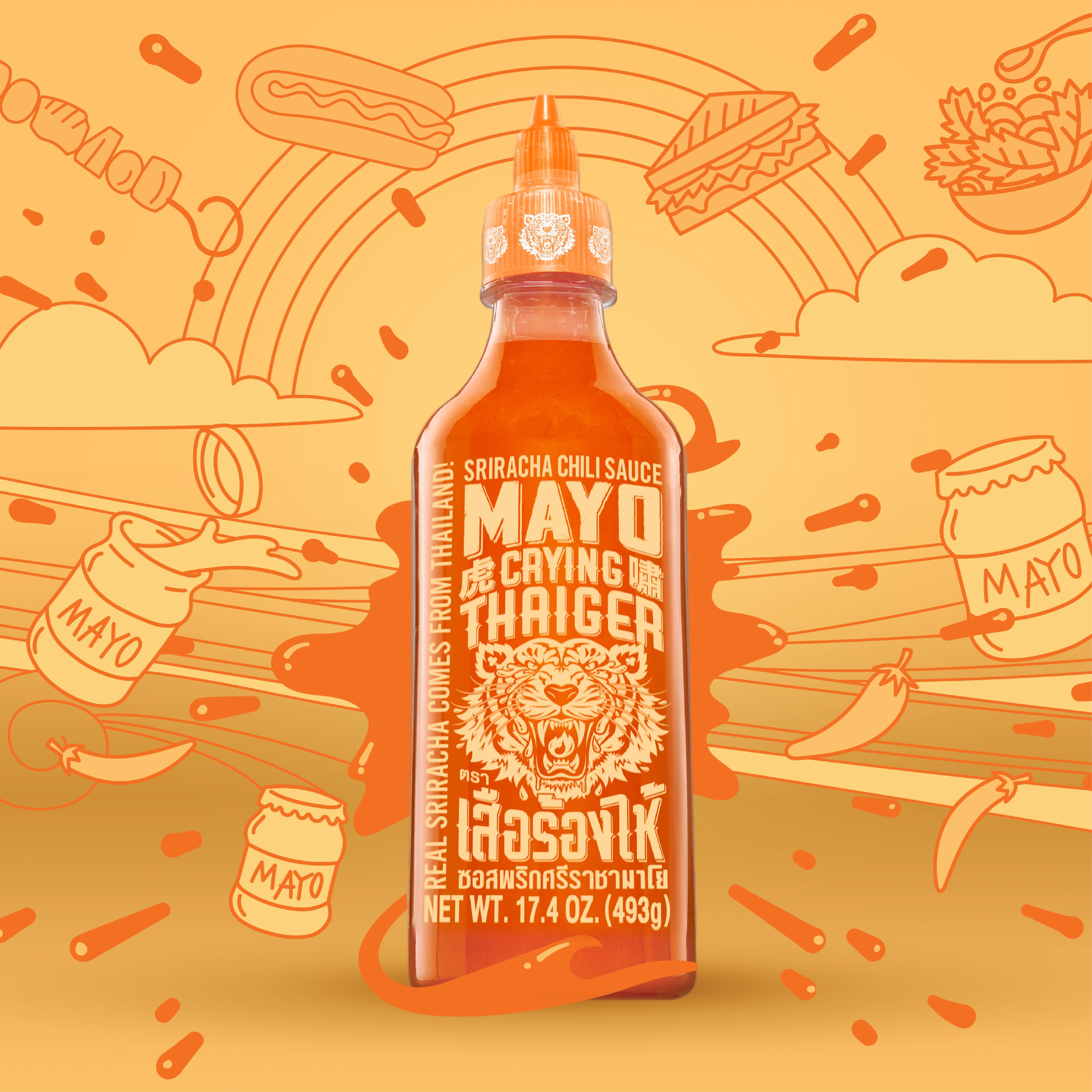Crying Thaiger, Sriracha Mayo Sauce, 17.4oz