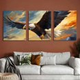 thumbnail image 6 of Ullo0ord Eagle Wall Art  Wall Art Paintings Printed Picture Canvas Painting for Home Kitchen Wall Decor Artwork 12x16x3pcs, 6 of 6