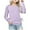 Purple, variant on Tshirts for Girls Boys Purple Long Sleeve Shirt Tween Crew Neck Basic Tops Fall Tops Girls Tops Size 13-14 Years