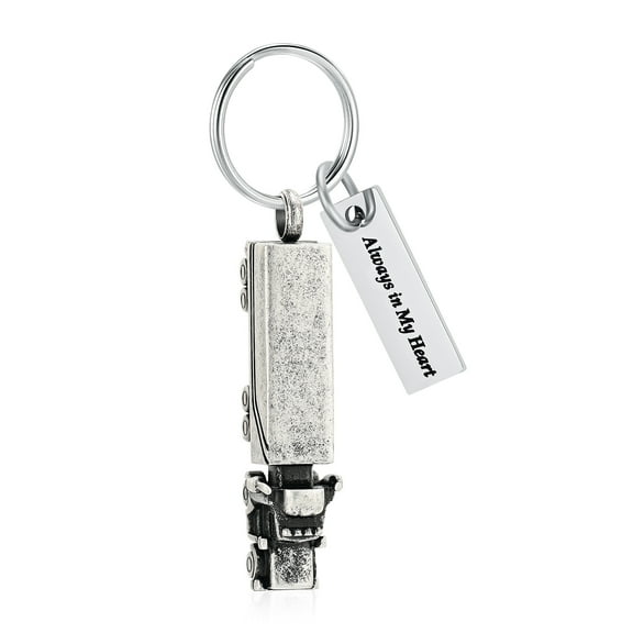 Always in My Heart - Truck Urn Pendants Memorial Jewelry Keyring Cremation Jewelry for Ashes Holder Keychain