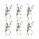 thumbnail image 1 of Anillos de servilleta 6 anillos de servilleta de madera de eucalipto rústico Boho hoja madera grano granja servilleta anillo Hold, 1 of 5