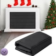 thumbnail image 4 of Funda térmica a prueba de viento para chimenea, funda de calefacción interior, manta magnética para chimenea incorporada, velcro, ahorro de energía para invierno, pared para dormitorio, 4 of 5