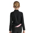 thumbnail image 2 of Miutii Girls Figure Ice Skating Training Jacket Rhinestones Sparkly Gymnastics Winter Sports Training Warm Coat Pink 6, 2 of 5
