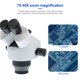 thumbnail image 2 of Simul-Focal Microscopio Trinocular Cabeza Zoom Lente De Microscopio Estéreo Lente De Microscopio Trinocular Conjunto De Ocular Con Lente Auxiliar 2X 7X-45X 3.5X-90X Minnieouse TO005582-02, 2 of 7