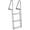 Removable Slanted Ladder - 3 Steps, variant on Historyli Dock Ladder,Weighing Apacity Aluminum Swimming Ladder,Surface Corrosion Protection,Pontoon Boat Ladder for Lakes, Sea Boarding, Swimming Pools,Detachable Straight Ladder - 3 steps