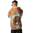 thumbnail image 5 of Happy Thanksgiving Basset Hound Turkey Costume Pumpkins Autumn Leaves All Over Print 3D Hoodie Unisex Merch Hoodies Bassets Dog Breed Lovers Gifts Idea - 13014, 5 of 6