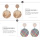thumbnail image 2 of 2 pares de pendientes colgantes de paja tejida étnica, joyería para las orejas, accesorios de moda para mujer, 2 of 8