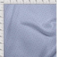 thumbnail image 3 of oneOone Cotton Flex Fabric Blue & Peach Flower Floral Print Fabric BTY 40 Inch Wide, 3 of 4