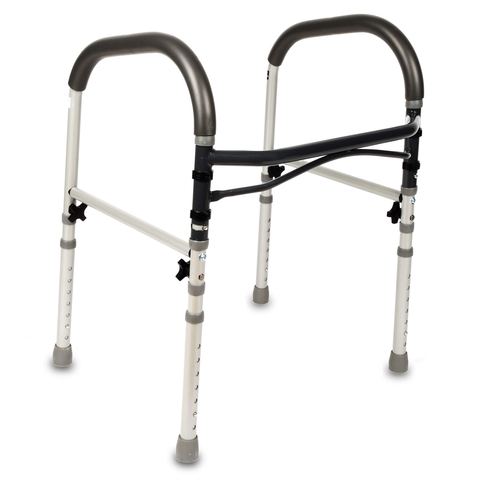 Equate Bathroom Toilet Safety Rails for Seniors and Disabled, Height Adjustable, 350 lb Capacity