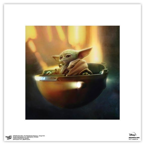 Gallery Pops Star Wars: The Mandalorian Season 3 - Grogu Pod Wall Art, Unframed Version, 12" x 12"