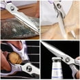 thumbnail image 4 of AWinjoy Kitchen Scissors, Sharp Kitchen Shears Dishwasher Safe Heavy Duty,Purple Kitchen Accessories Cooking Shears for Kitchen Meat Chicken Fish Poultry Herb Bread (Purple), 4 of 6