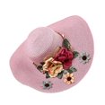 thumbnail image 1 of Sun Cap Wide Brim Colorful Flowers Temperament Adjustable Multicolor Floral Hat for Daily Wear, 1 of 10