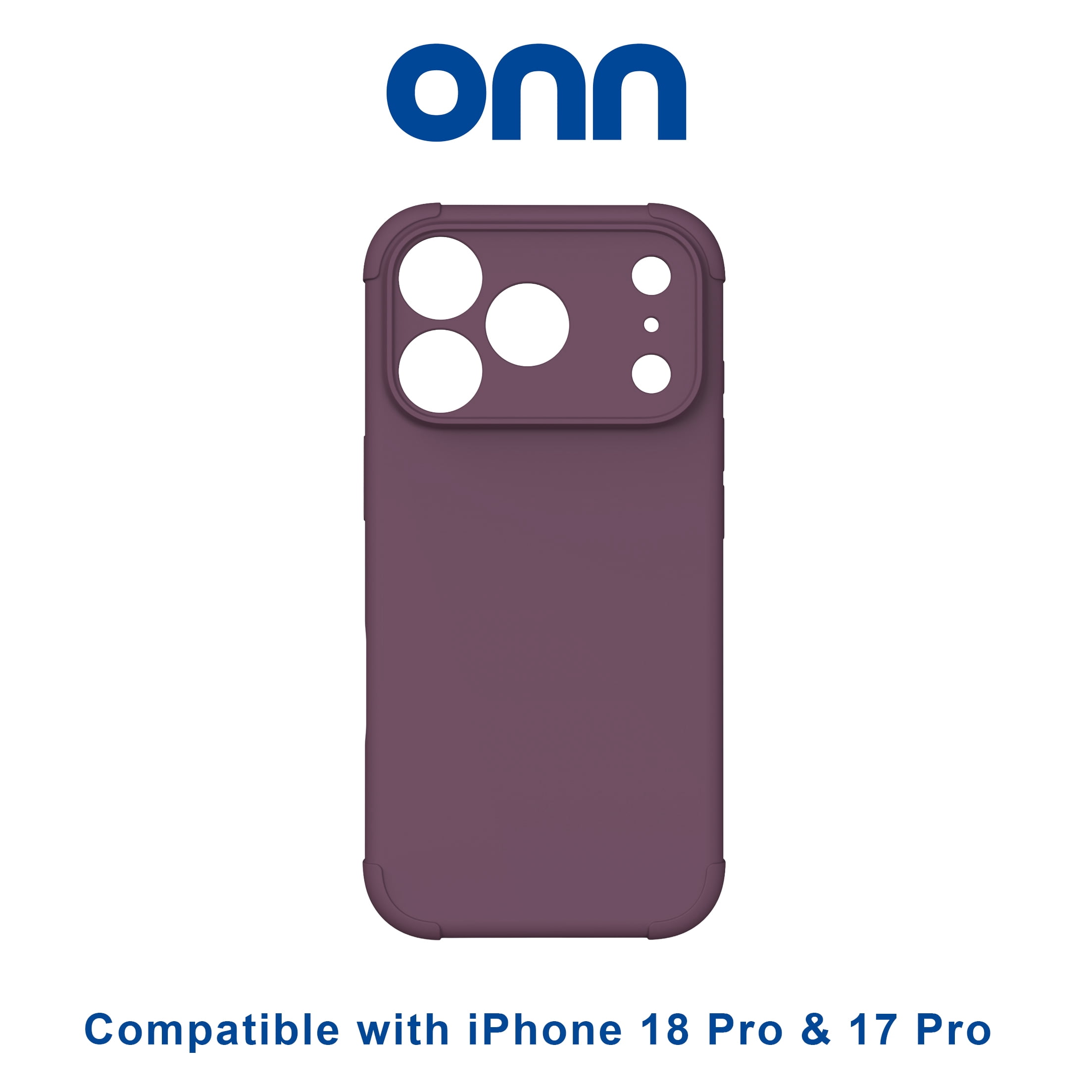 onn iPhone 18 Pro and 17 Pro Phone Case with MagSafe, Blackberry